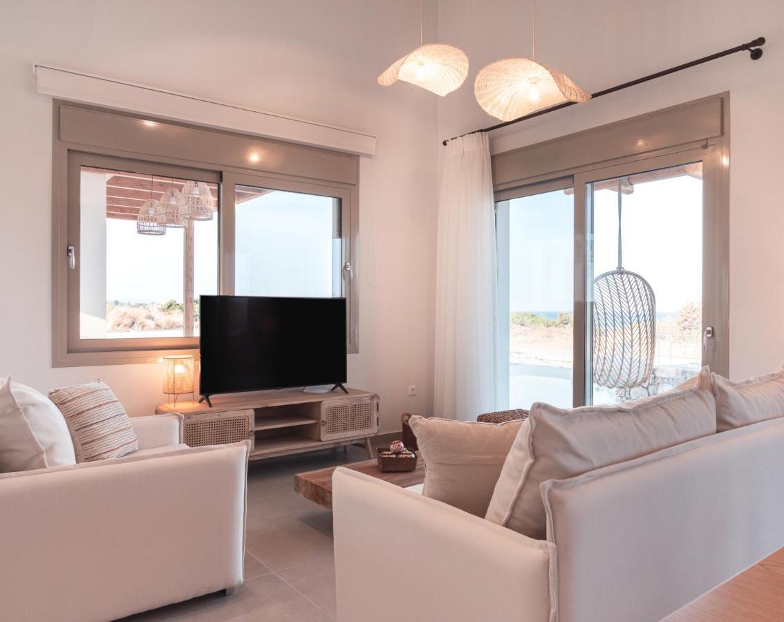 Alykes Beachside Stylish Villas With Private Pool South Rhodes Lakhania Exterior foto